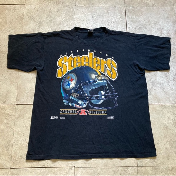 Vintage 1992 NFL Pittsburgh Steelers Salem Sports Helmet Shirt